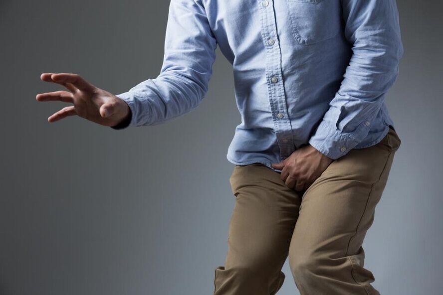 Pain in the groin as a symptom of prostatitis